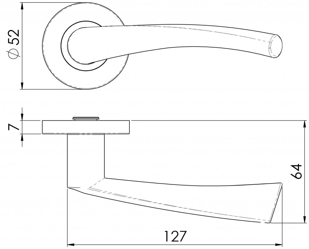 Carlisle Brass Eurospec Steelworx Swl Breeze Lever On Round Rose