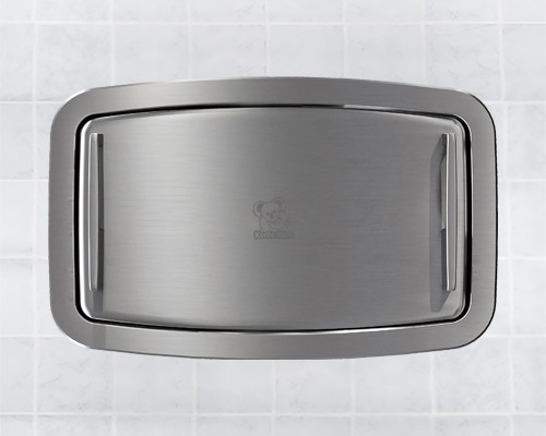 Bobrick Koala Kare KB310-SSRE Satin Stainless Steel Horizontal Recessed Baby Changing Station