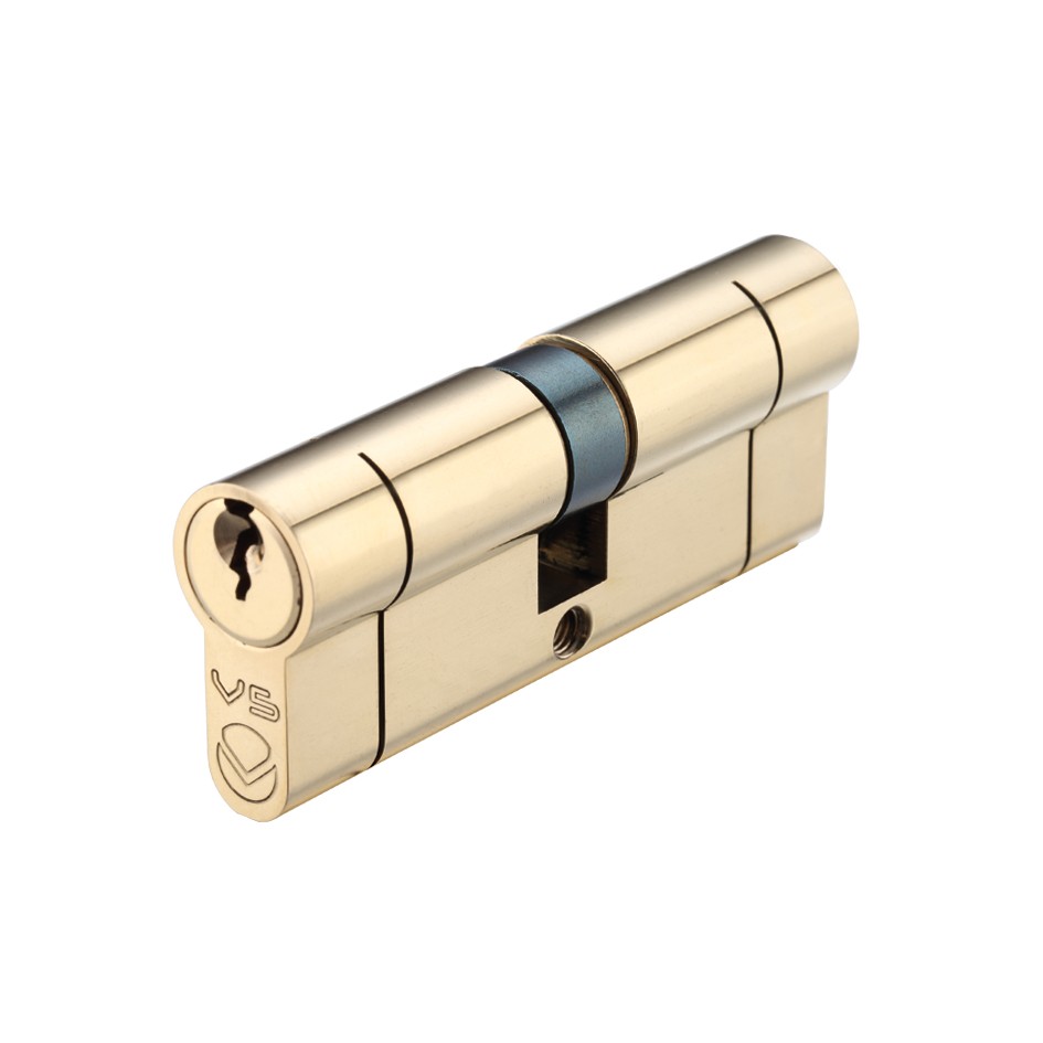 Polished Brass Euro Profile Double Cylinders (K&K) – Keyed to Differ