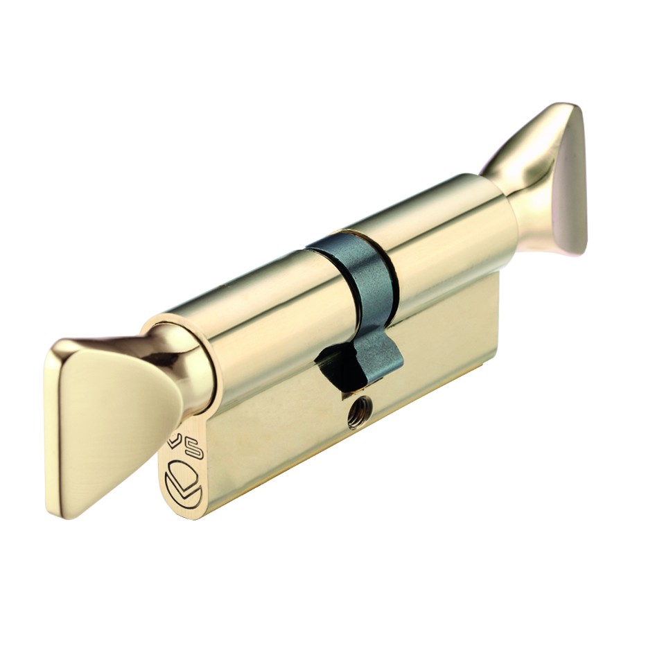 Polished Brass Euro Profile Double Turn (DT)