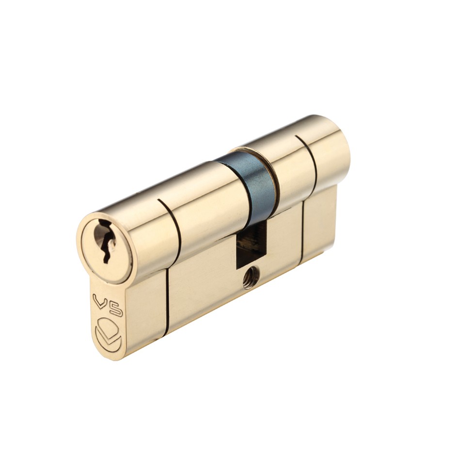 Polished Brass Offset Double Euro Profile Cylinders (OK&K) – Keyed Alike