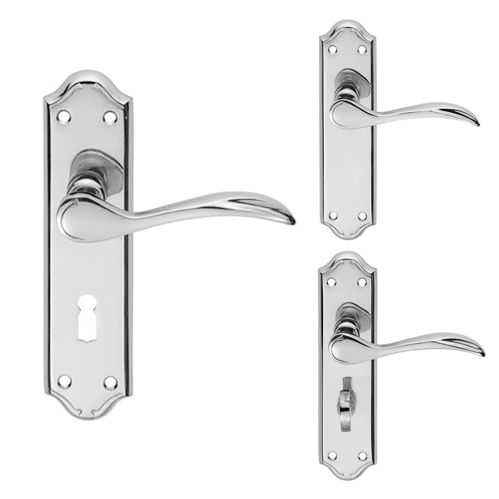 Carlisle Brass Madrid Lever on Plate - Polished Chrome Plate