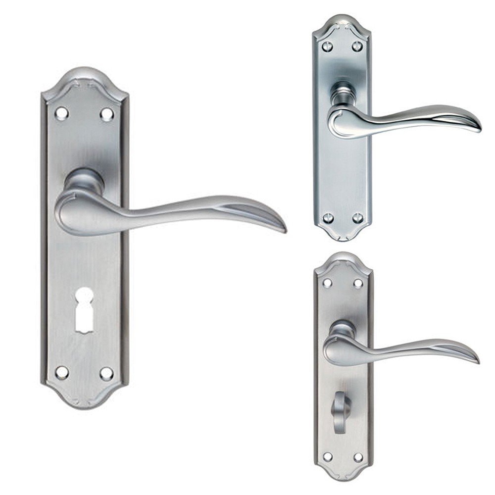 Carlisle Brass Madrid Lever on Plate - Satin Chrome Plate