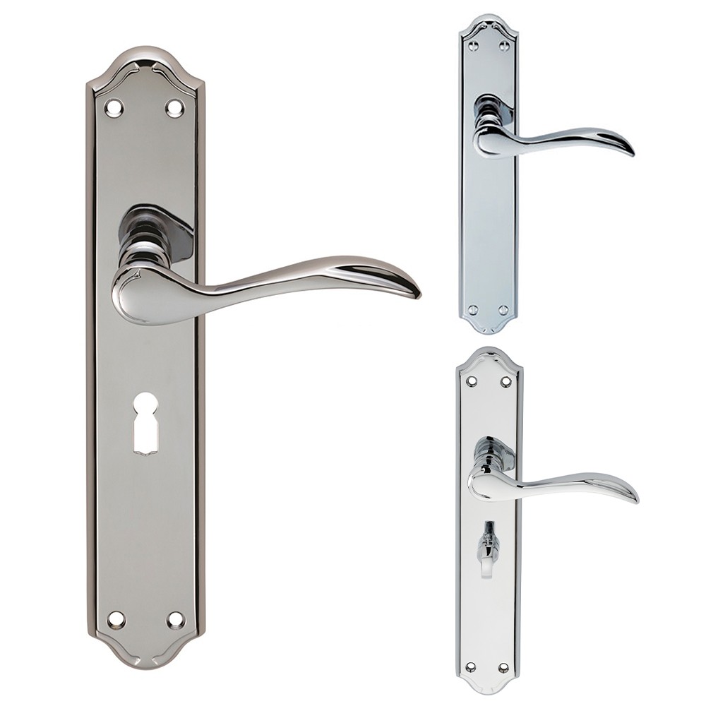 Carlisle Brass Madrid Lever on Long Plate - Polished Chrome Plate