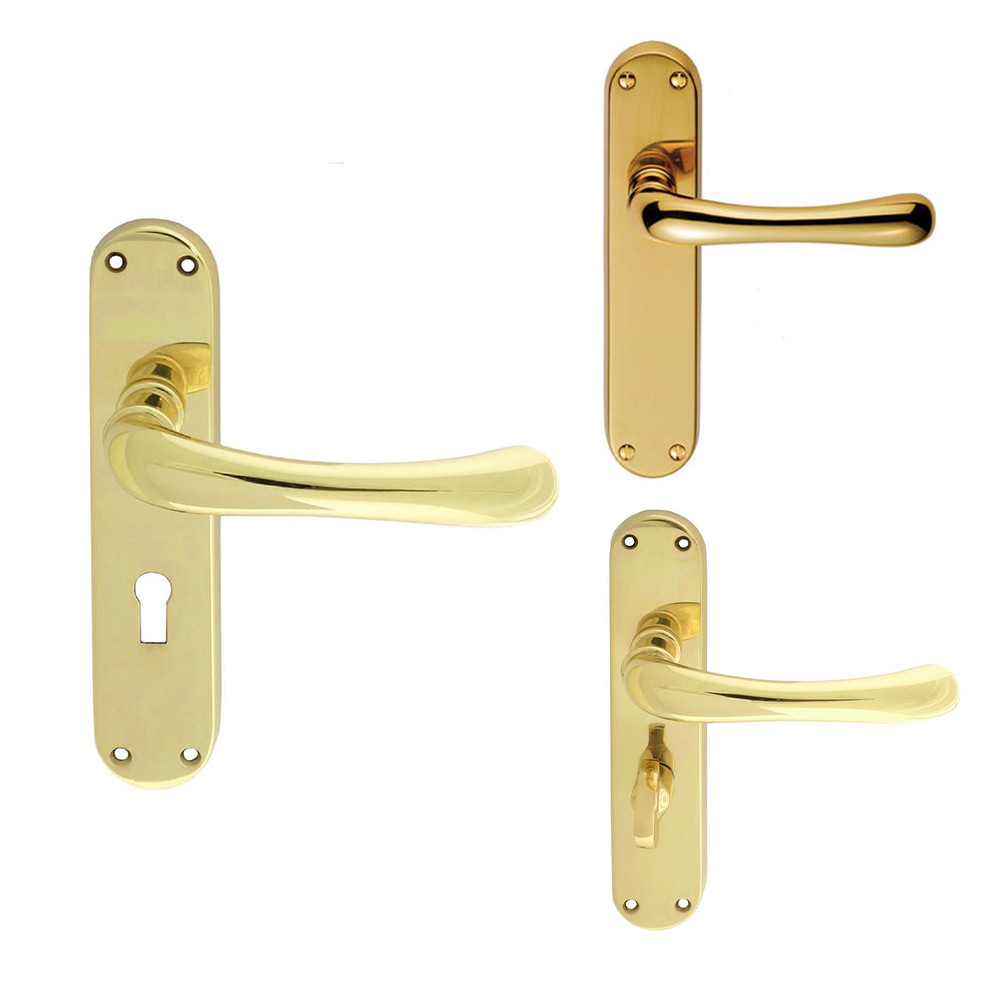 Carlisle Brass Manital Ibra Lever on Plate - Polished Brass