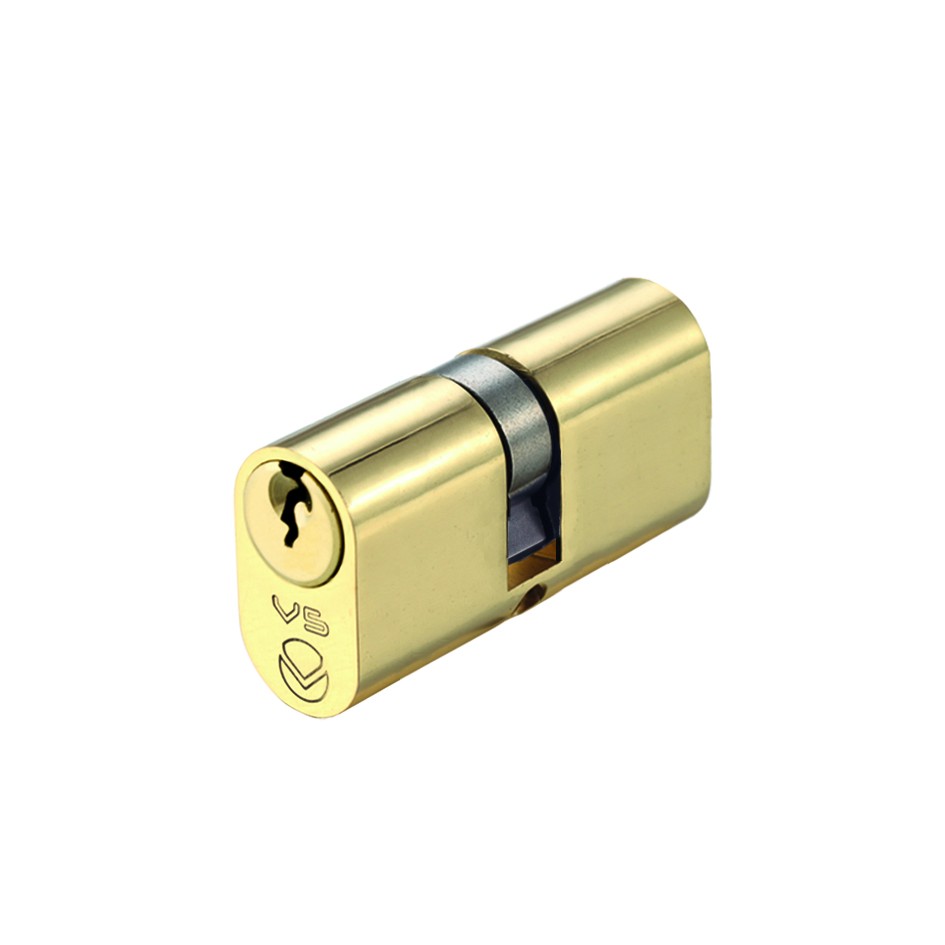 Polished Brass Oval Profile Double Cylinders (K&K) – Keyed to Differ