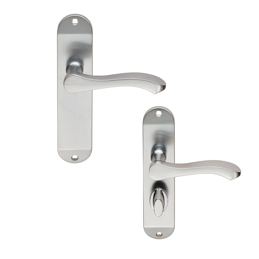 Carlisle Brass Serozzetta Lever on Plate - Satin Chrome Plate