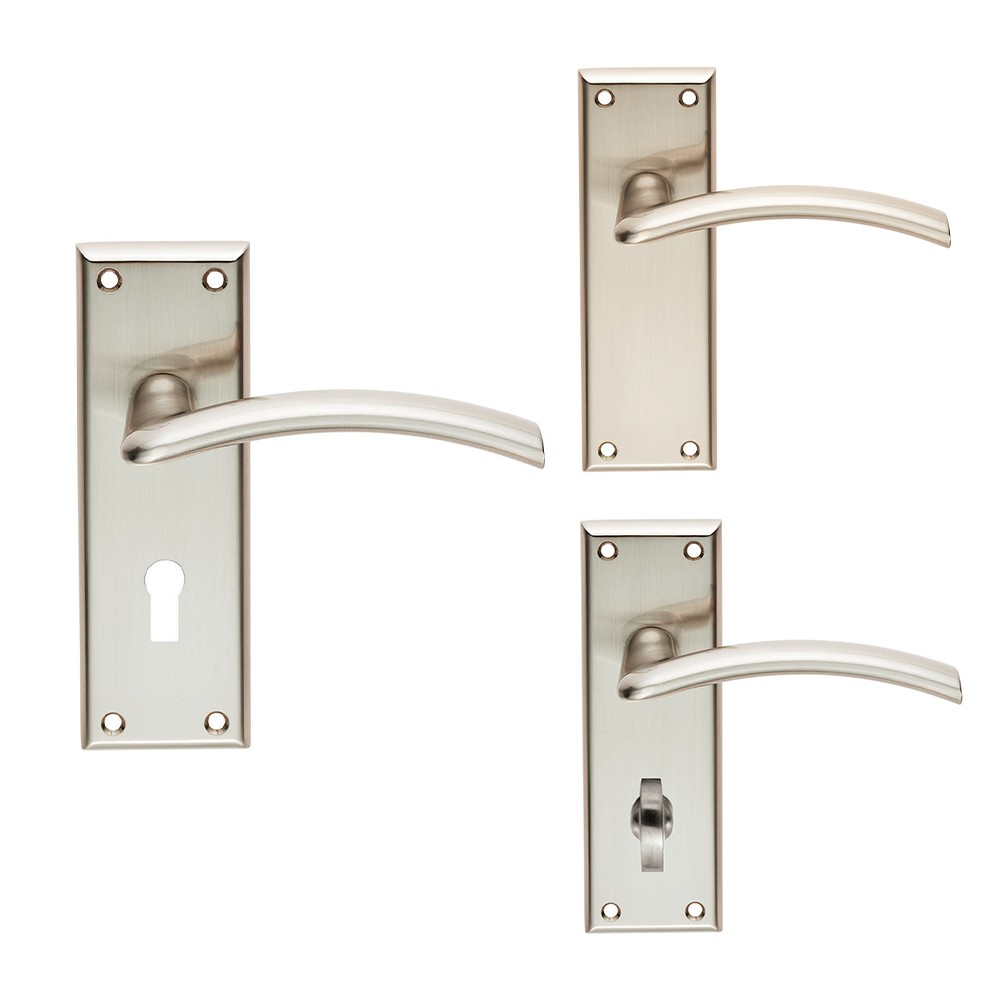 Carlisle Brass Serozzetta Trenta Lever on Plate - Satin Nickel Plate