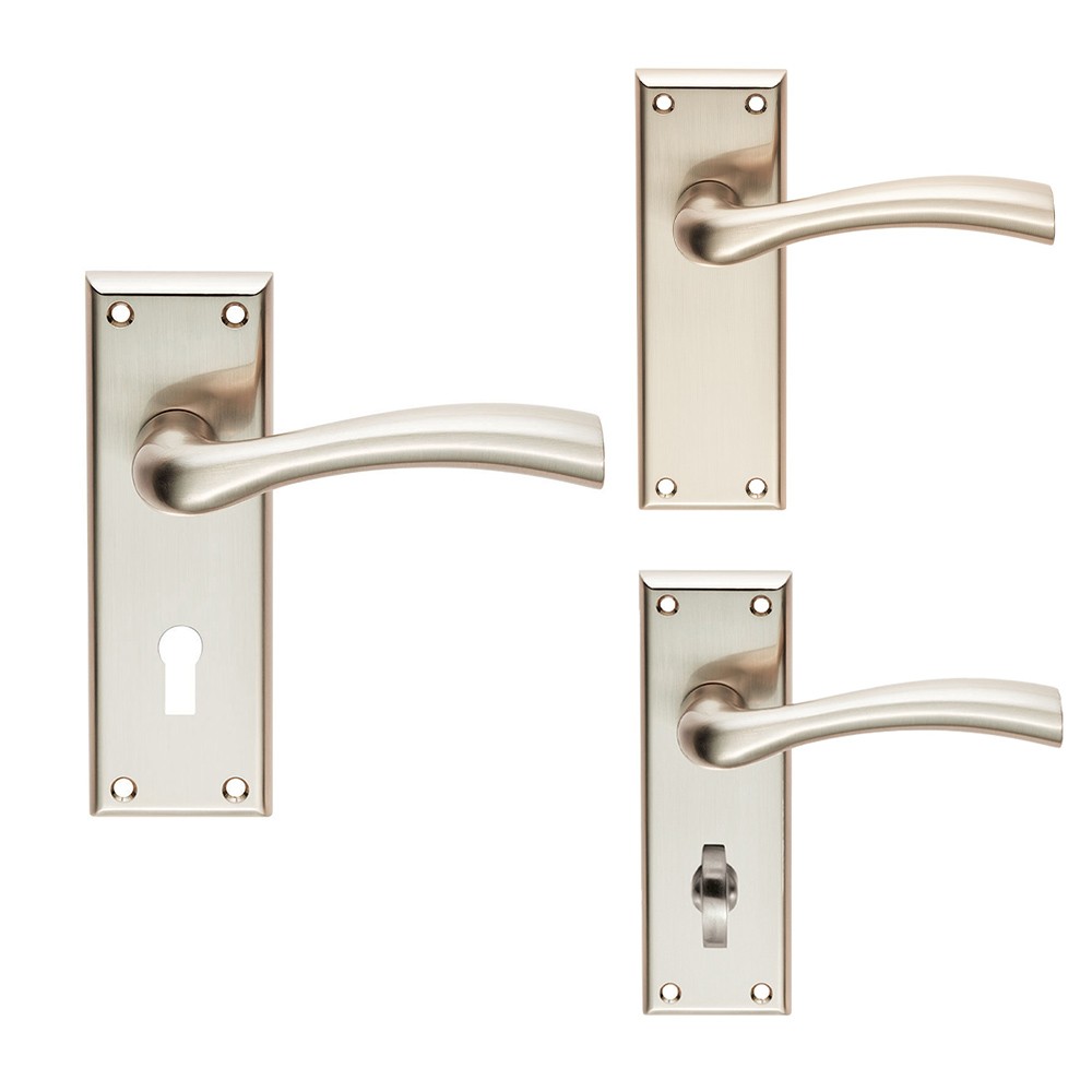 Carlisle Brass Serozzetta Cinquanta Lever on Plate - Satin Nickel Plate