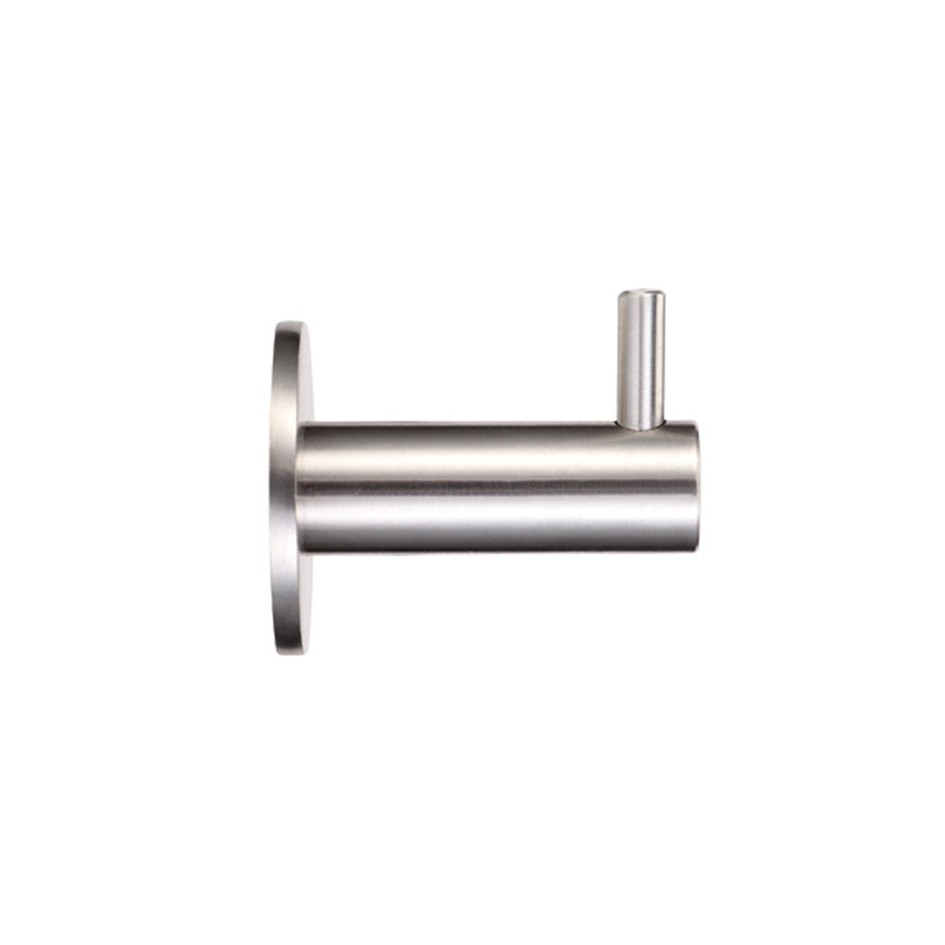 Satin Stainless Steel Peg Style Coat Hook on Rose