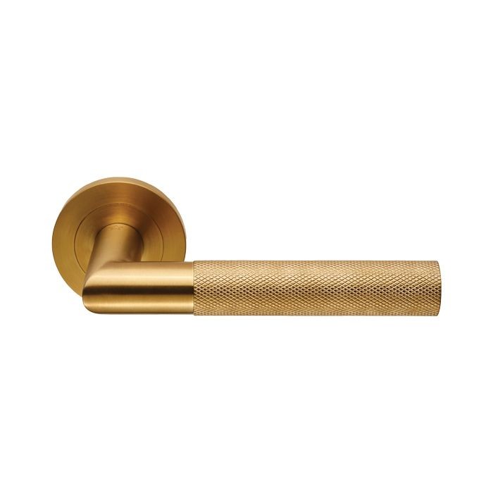 Carlisle Brass Steelworx Crown Knurled Lever on Round Rose