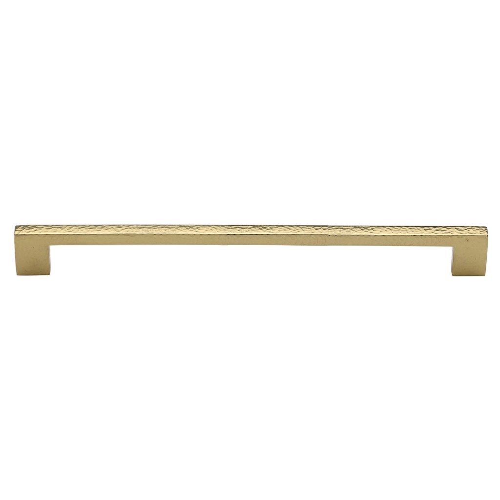 M Marcus Heritage Brass Cabinet Pull Metro Hammered Design 256mm Centre to Centre