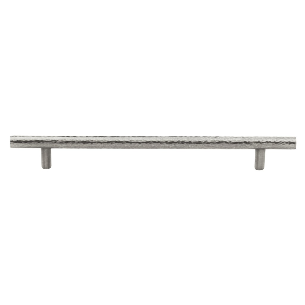 M Marcus Heritage Brass Cabinet Pull T-Bar Hammered Design 203mm Centre to Centre