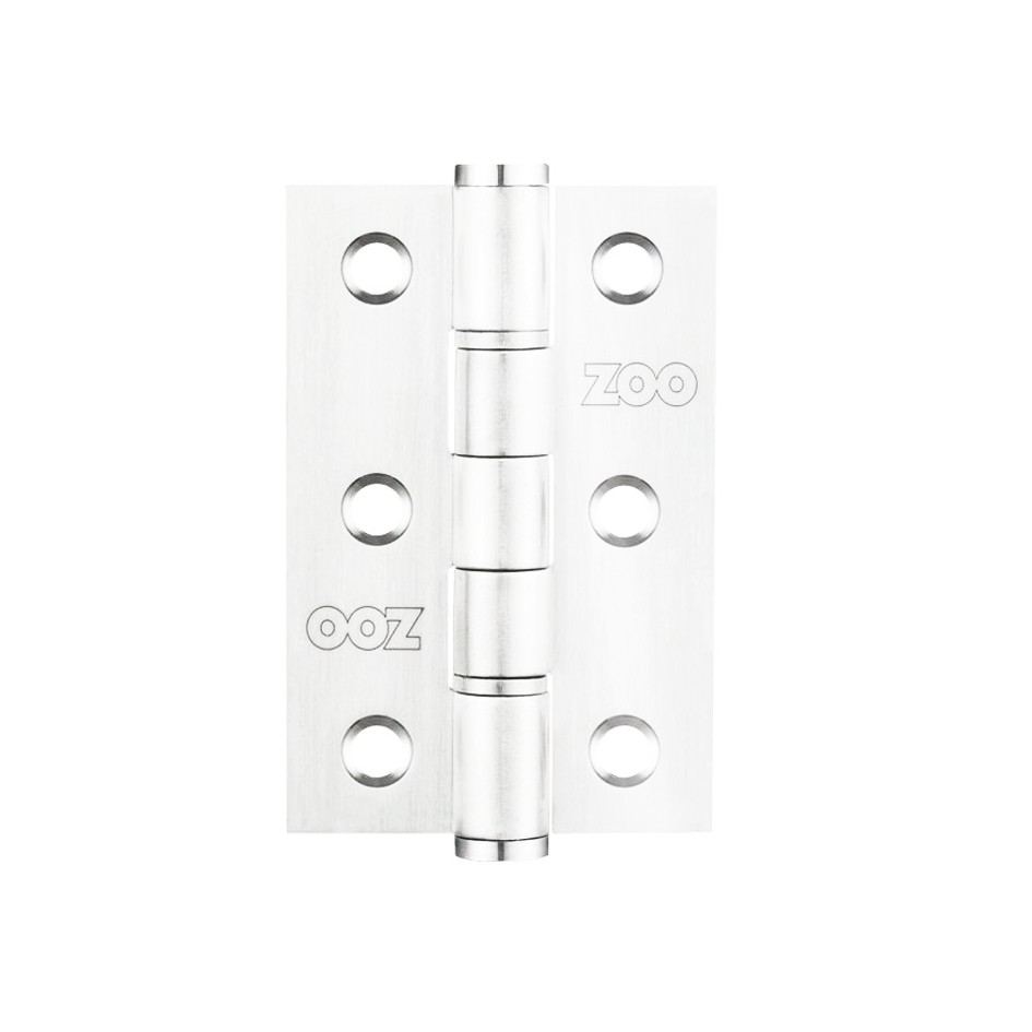 Washered Hinges 76mm x 50mm x 2mm – Polished Stainless Steel 