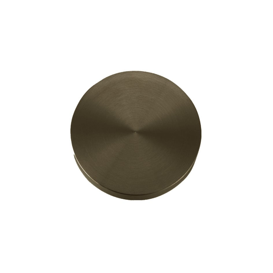 Adonic Matt Bronze Blank Profile Concealed Fixing Escutcheons – Push on Rose – 52mm Ø