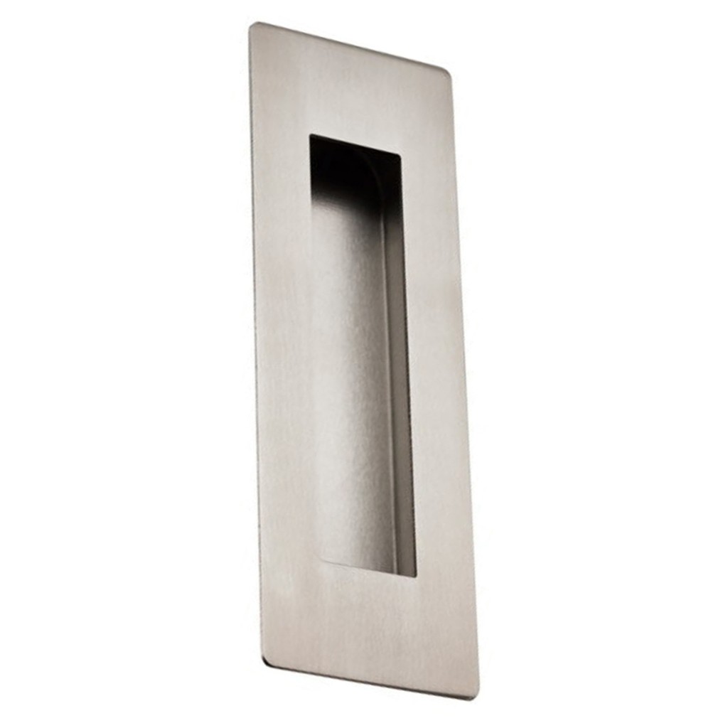 Rectangular Flush Pull 180mm x 60mm – Satin Stainless Steel