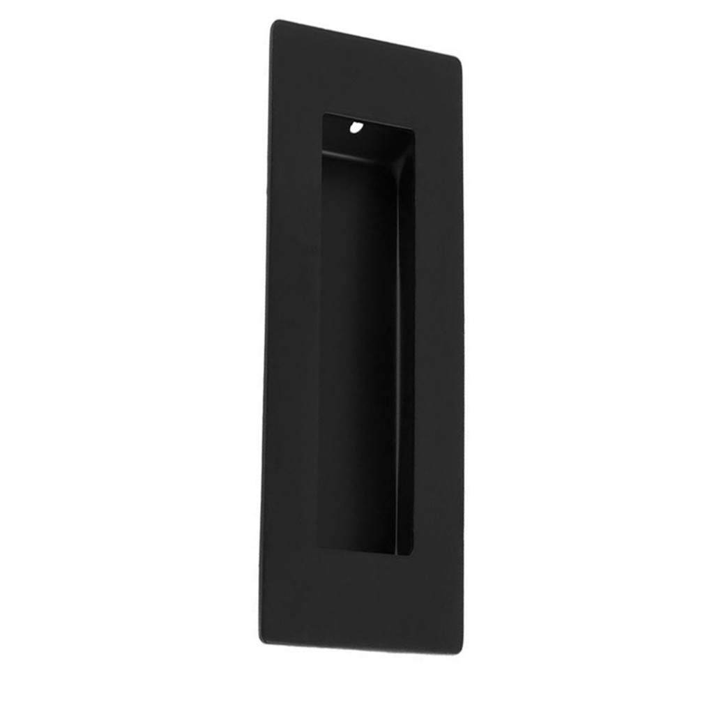 Rectangular Flush Pull 180mm x 60mm – Antimicrobial Eco-Friendly Matt Black