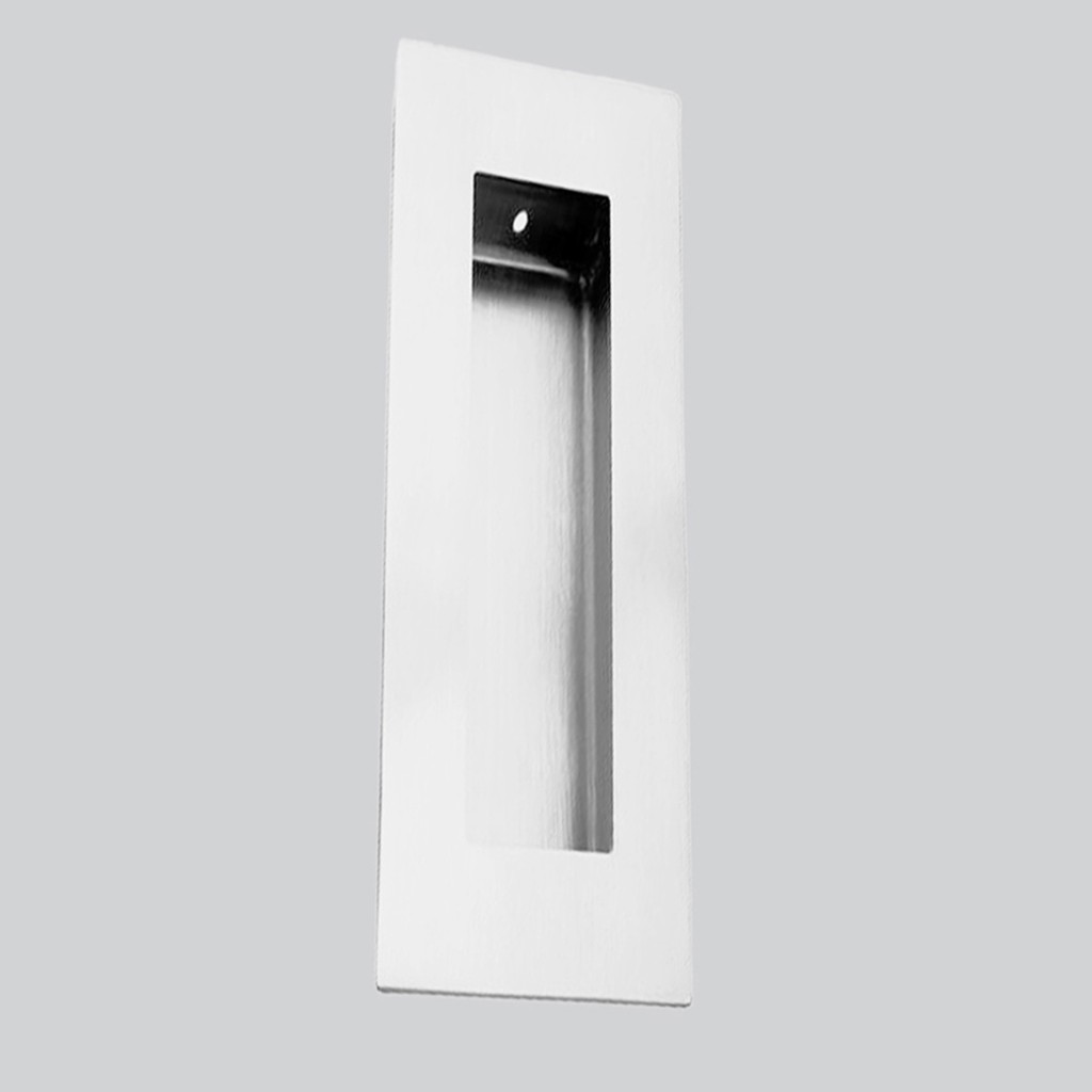 Rectangular Flush Pull 180mm x 60mm – Antimicrobial Eco-Friendly Matt White