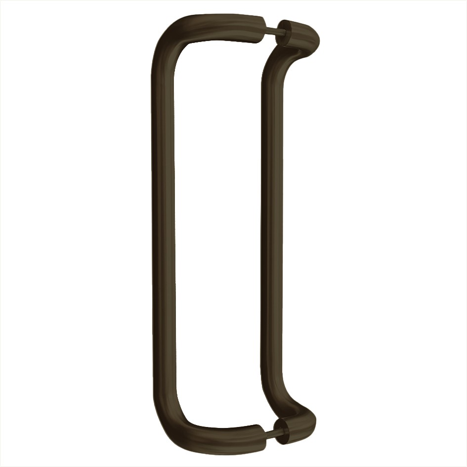 Adonic Matt Bronze Cranked Entrance Pull Handles