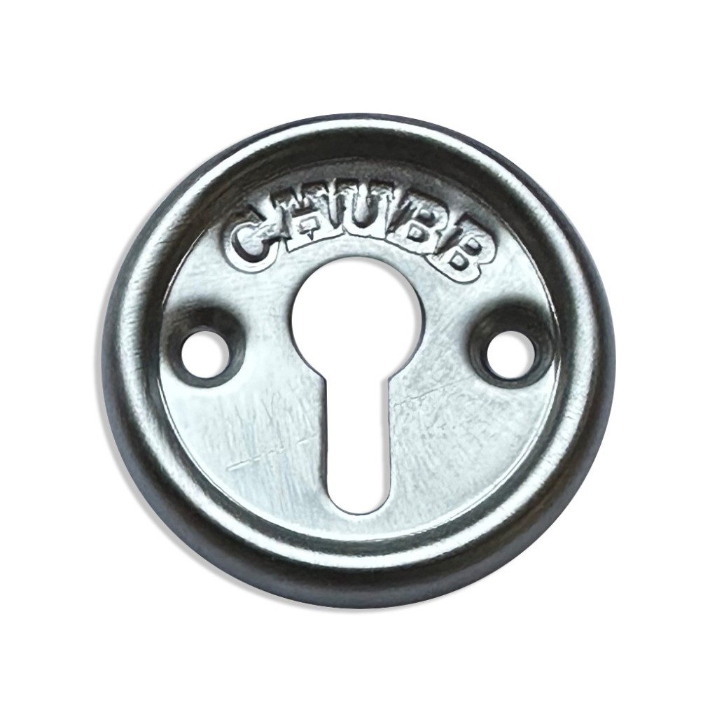 Chubb Uncovered Round Keyhole Escutcheon