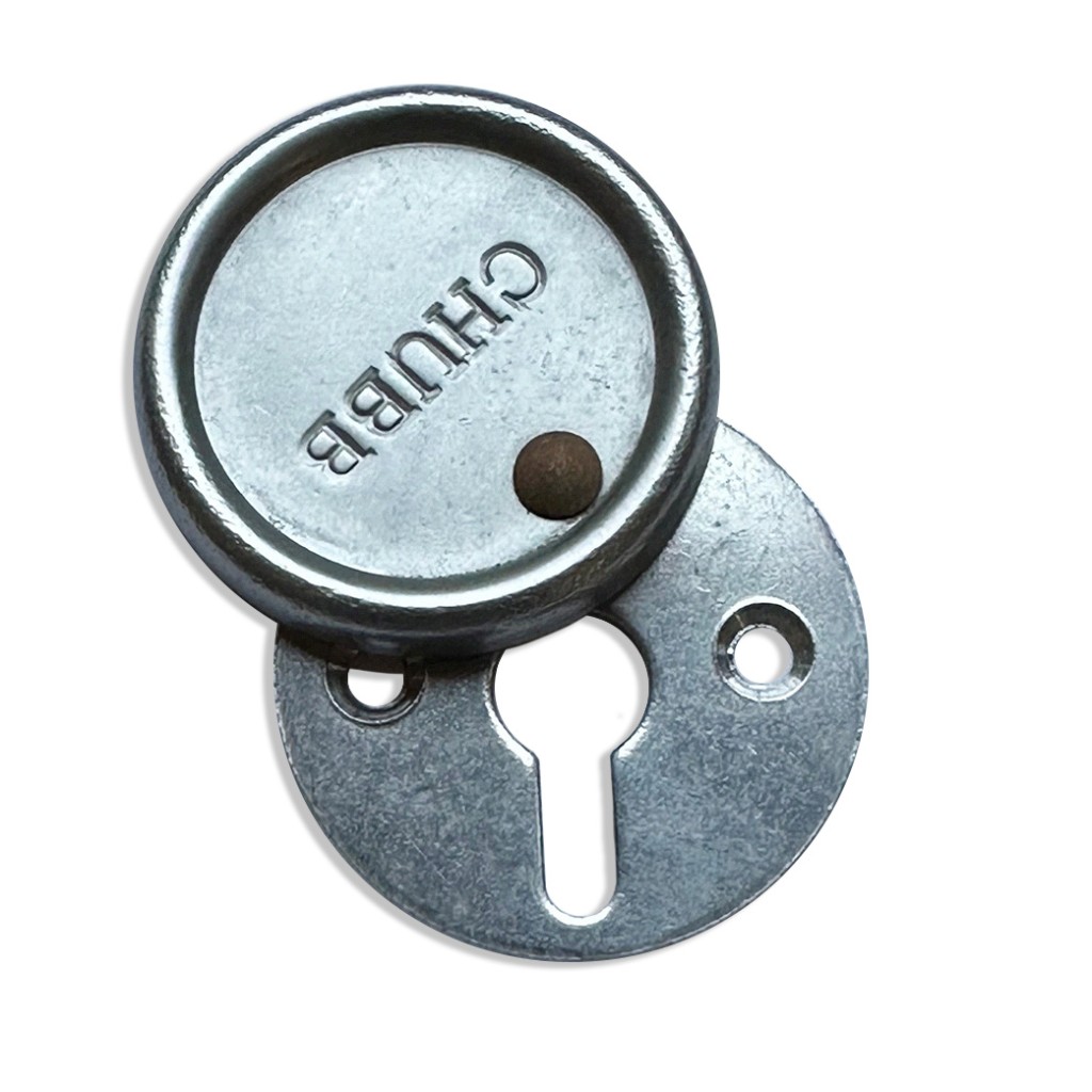 Chubb Covered Round Keyhole Escutcheon