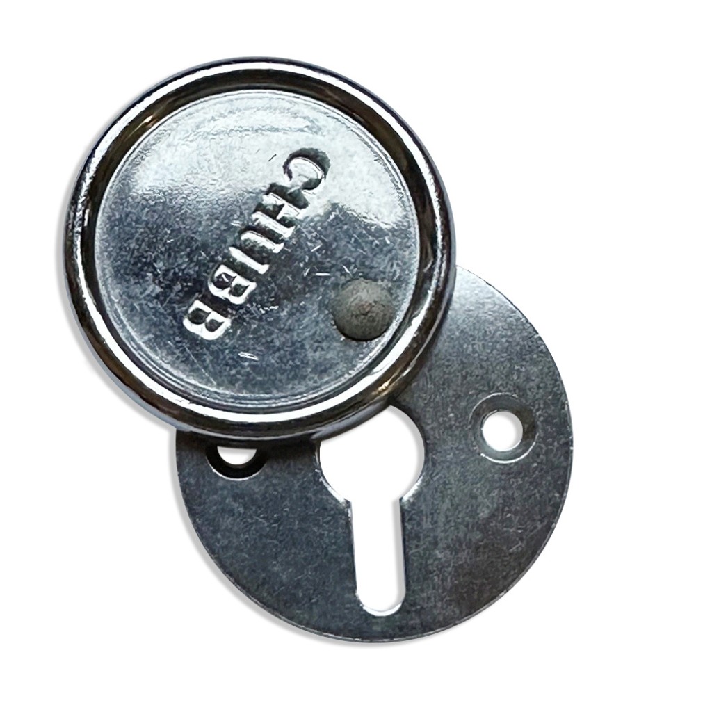 Chubb Covered Round Keyhole Escutcheon