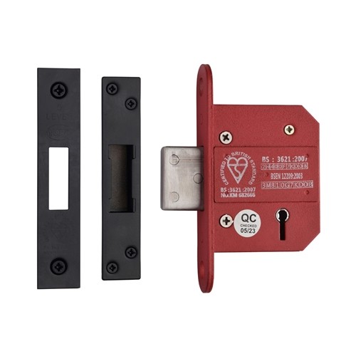 York British Standard 5 Lever Deadlock 64mm