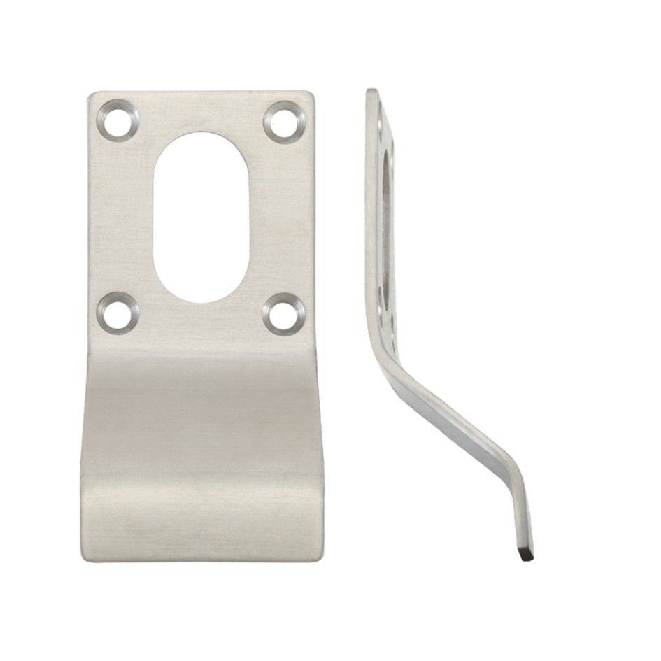 Oval Cylinder & Key Door Pulls – Satin Stainless Steel