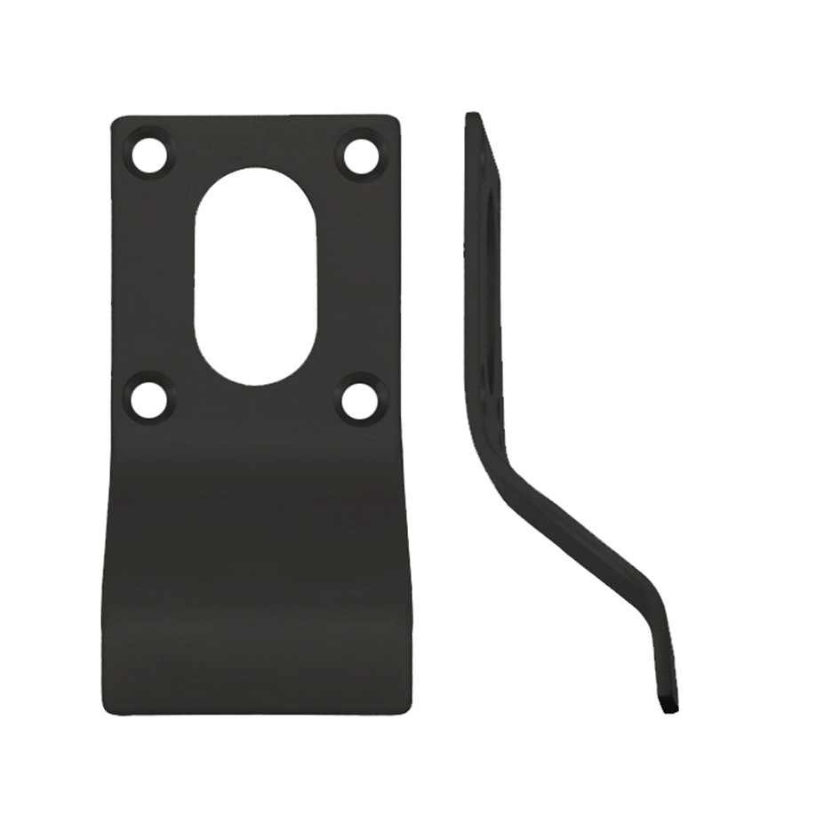 Oval Cylinder & Key Door Pulls – Antimicrobial Eco-Friendly Matt Black