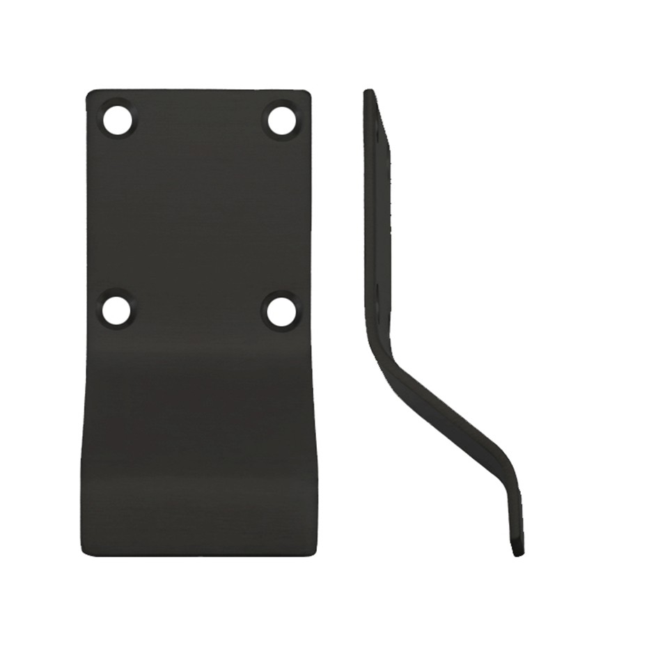 Blank Cylinder & Key Door Pulls – Antimicrobial Eco-Friendly Matt Black