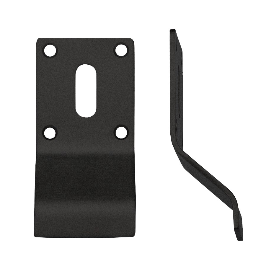 Standard Keyhole Cylinder & Key Door Pulls – Antimicrobial Eco-Friendly Matt Black