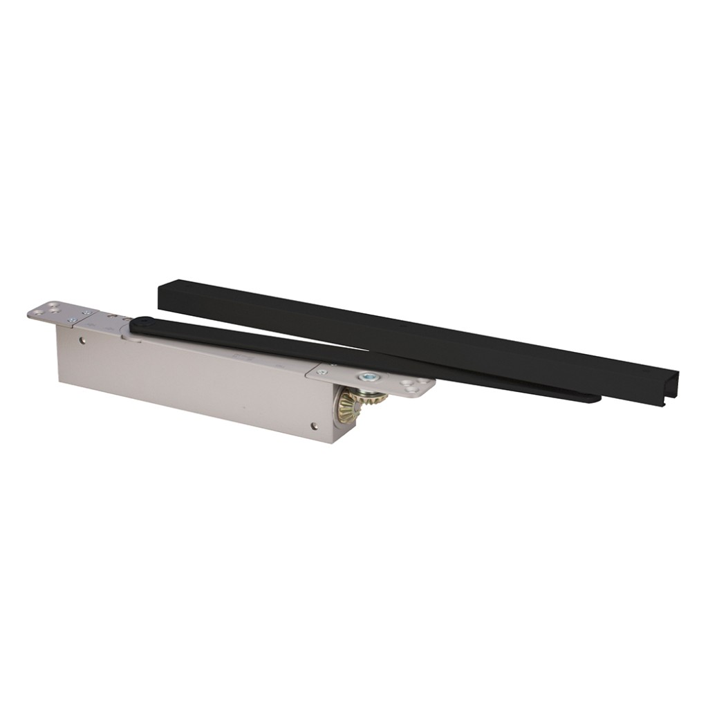 Heavy Duty Adjustable Power Concealed Cam Action Door Closer - Antimicrobial Eco-Friendly Matt Black