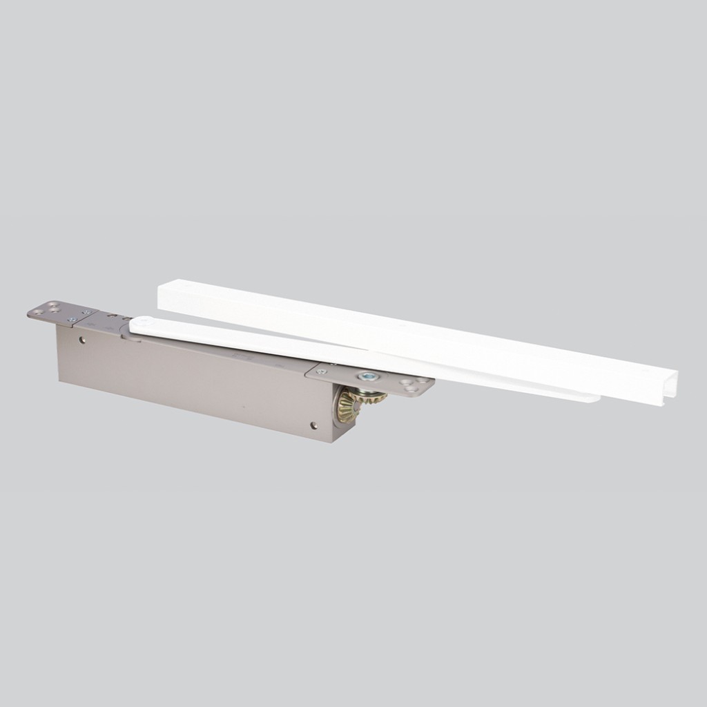 Heavy Duty Adjustable Power Concealed Cam Action Door Closer - Antimicrobial Eco-Friendly Matt White