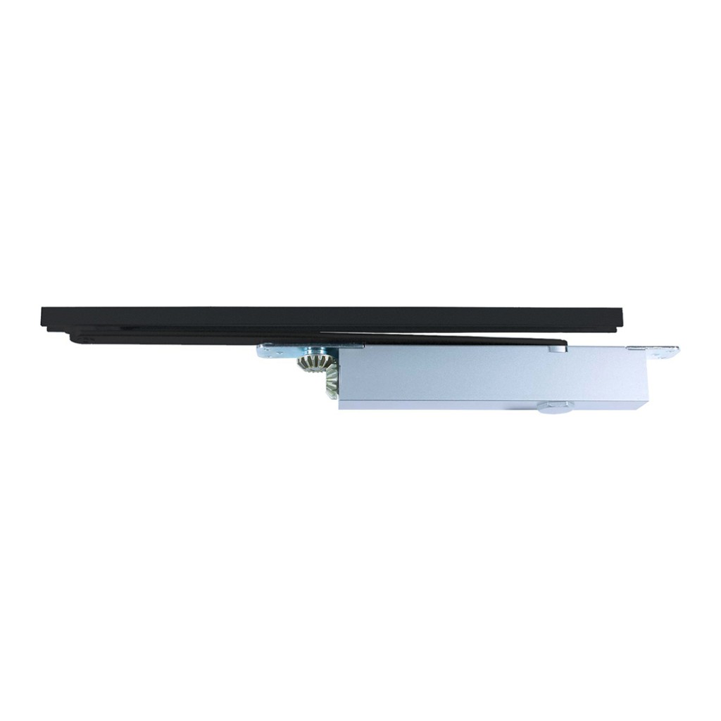 Medium Duty Adjustable Power Concealed Cam Action Door Closer - Antimicrobial Eco-Friendly Matt Black