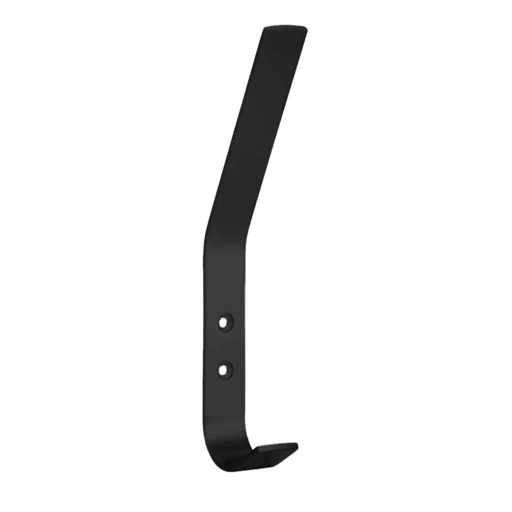 Strip Pattern Hat & Coat Hook – Antimicrobial Eco-Friendly Matt Black