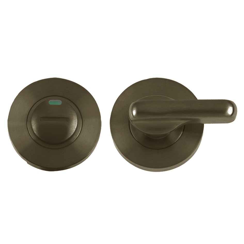 Adonic Matt Bronze Disabled Bathroom Turn & Release – Push on Rose – 52mm Ø