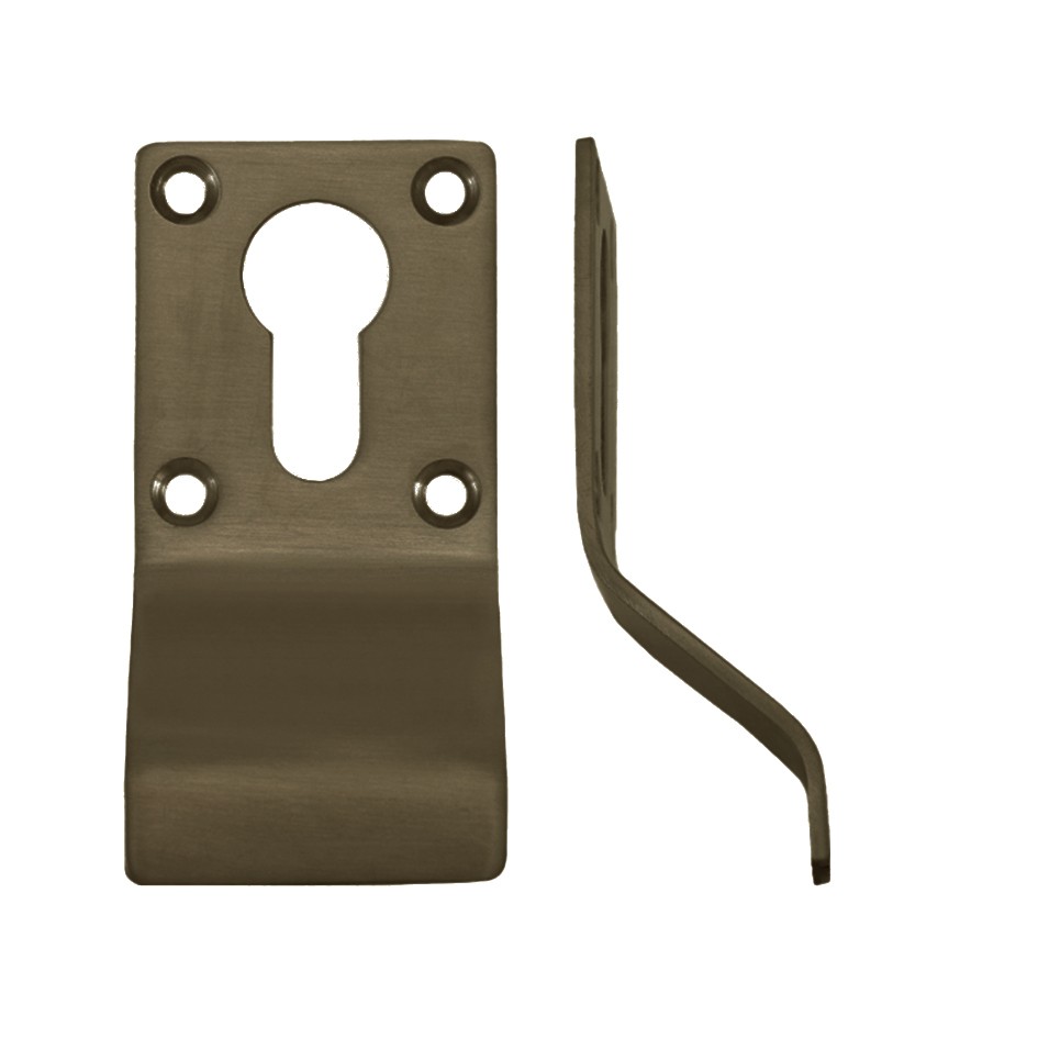 Adonic Matt Bronze Euro Cylinder & Key Door Pulls