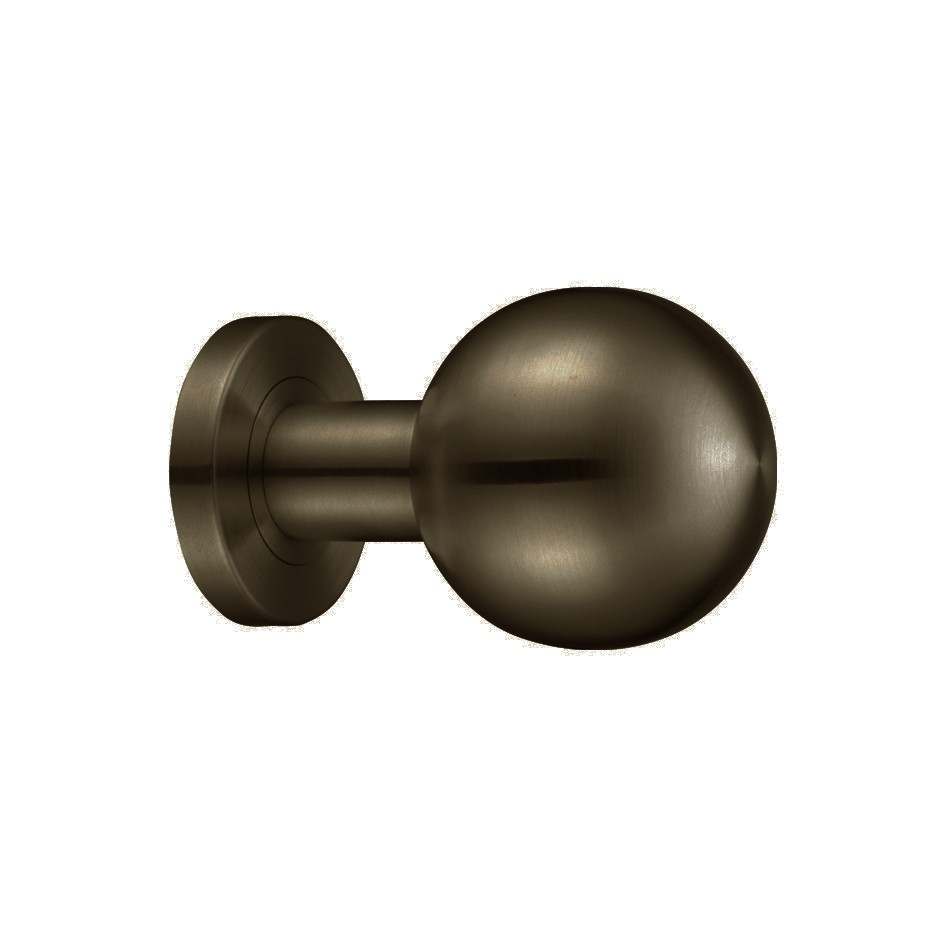 Adonic Matt Bronze Mortice Ball Knob Furniture – Screw on Rose (Unsprung) 