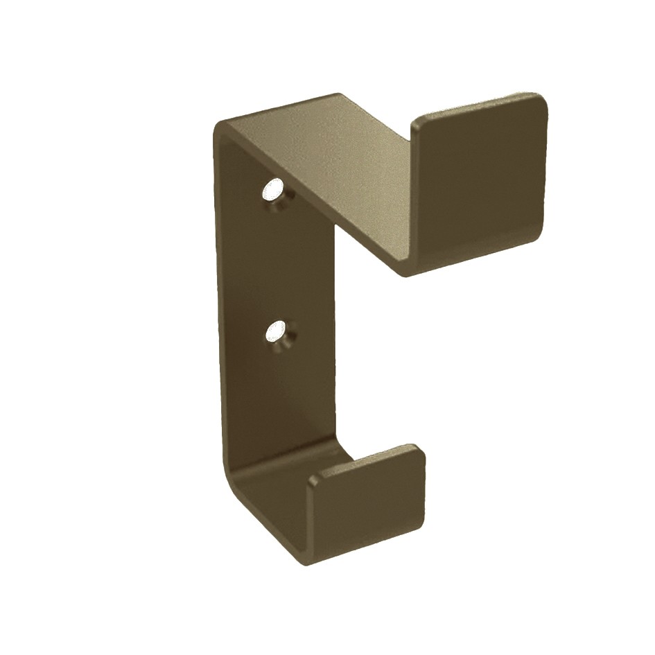 Adonic Matt Bronze Strip Pattern Hat & Coat Hook