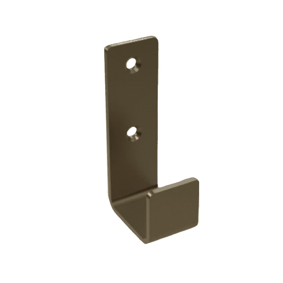 Adonic Matt Bronze Strip Pattern Coat Hook