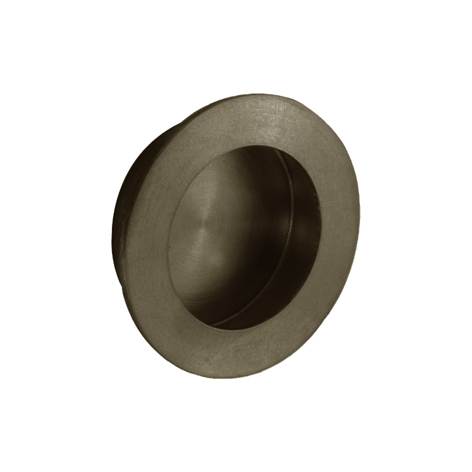 Adonic Matt Bronze Circular Flush Handle 78mm Ø