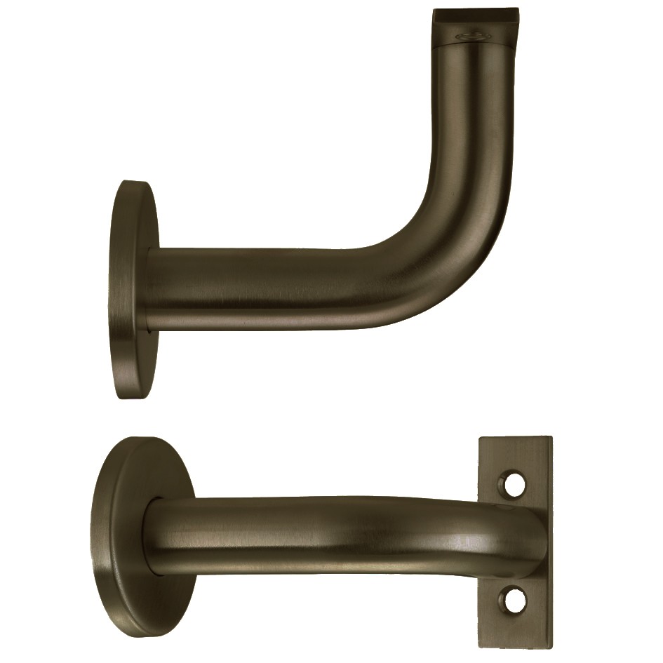 Adonic Matt Bronze Concealed Face Fixing Handrail Brackets