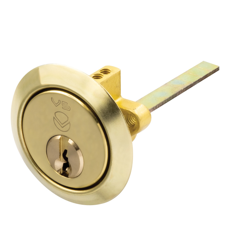 Polished Brass Yale Type Replacement Rim Cylinders