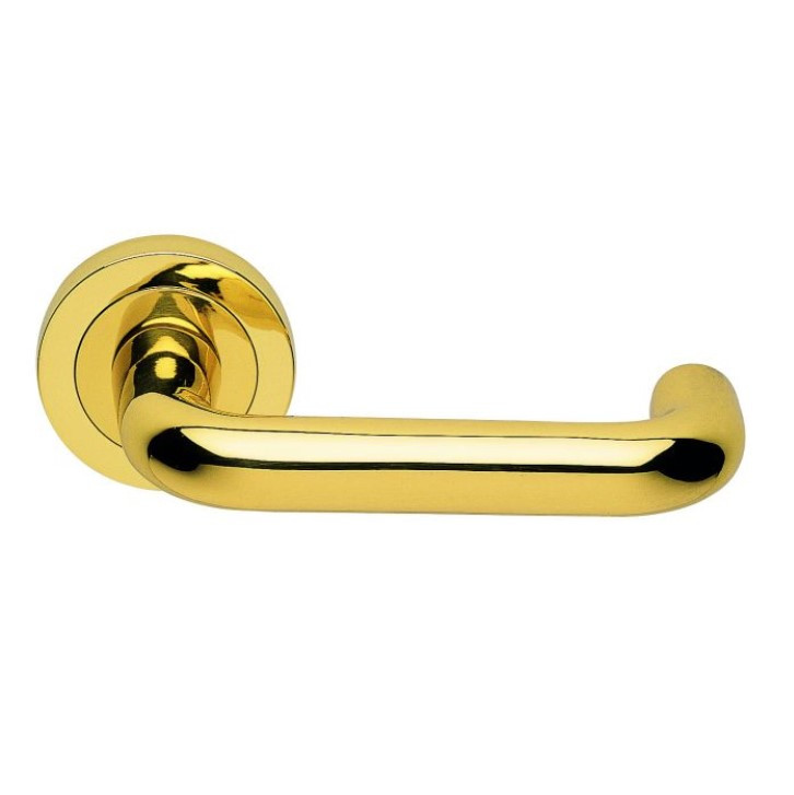 Carlisle Brass Manital Studio H Lever on Round Rose - Polished Brass