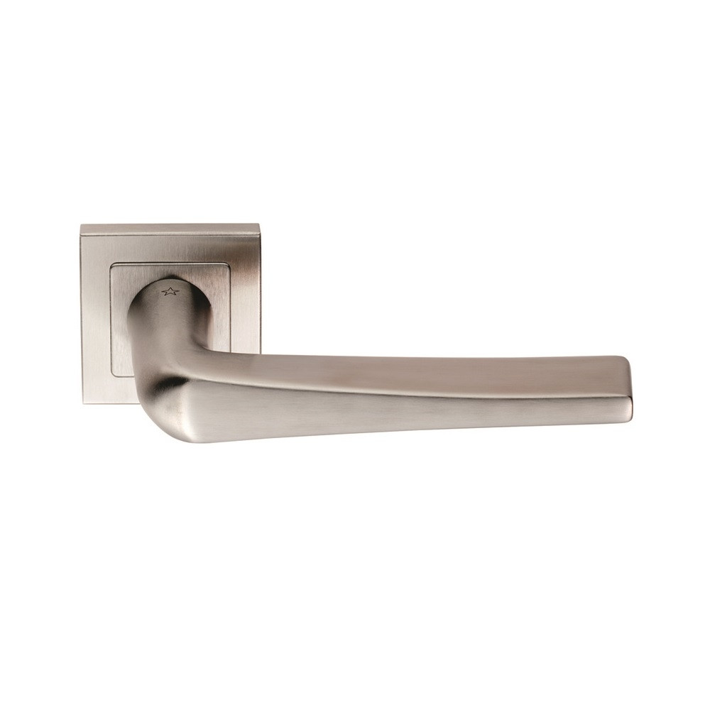 Carlisle Brass Eurospec Plaza Designer Lever on Sprung Square Rose - Satin Stainless Steel