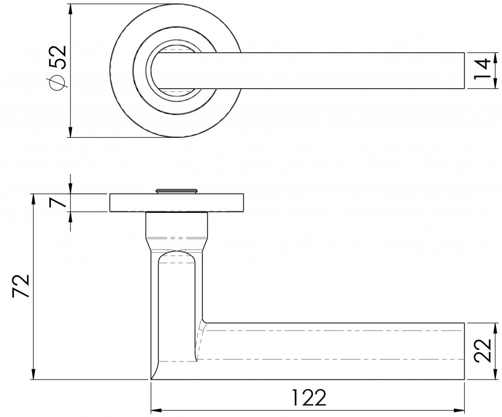 Carlisle Brass Eurospec Soho Designer Lever on Threaded Round Rose ...