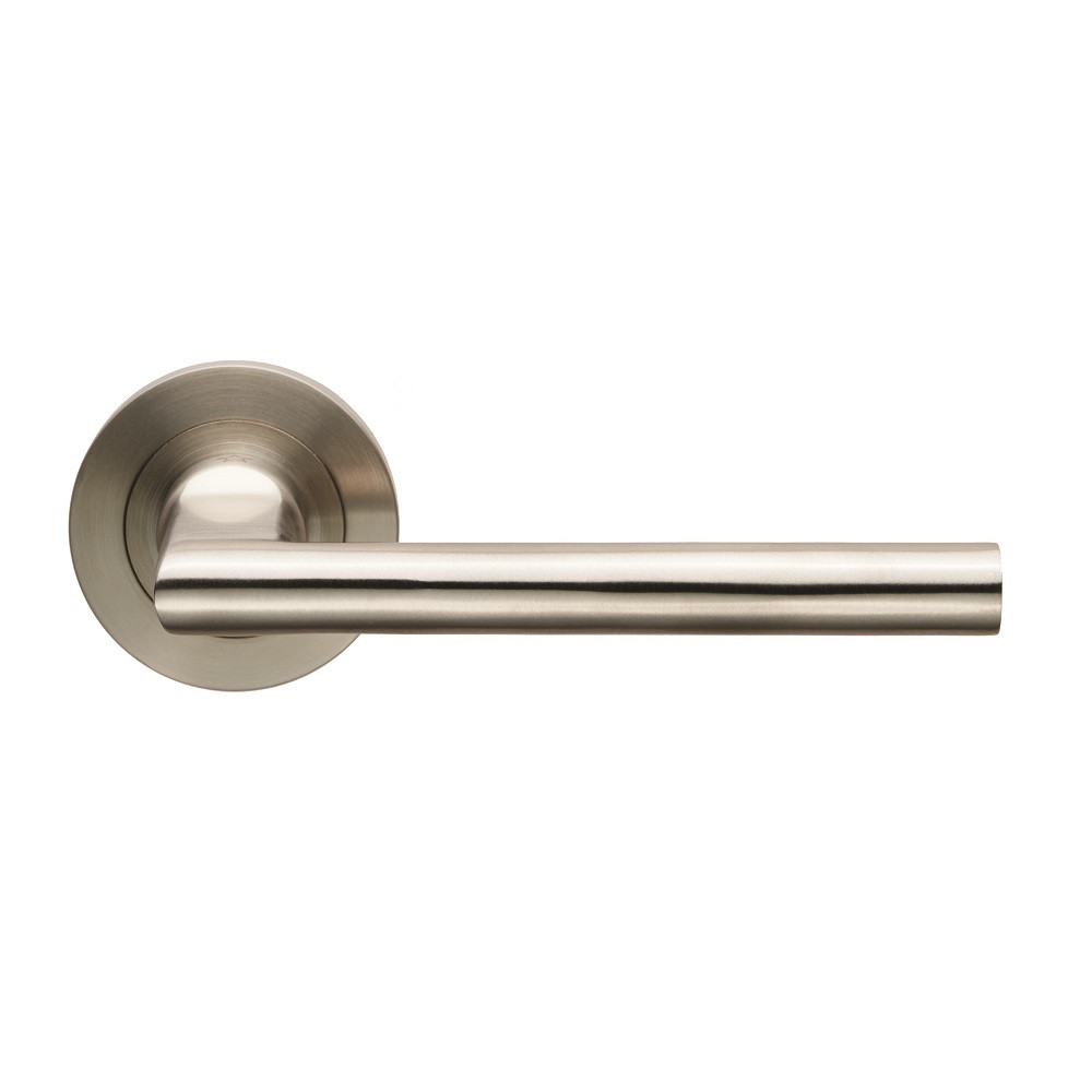 Carlisle Brass Eurospec Soho Designer Lever on Threaded Round Rose - Satin Stainless Steel