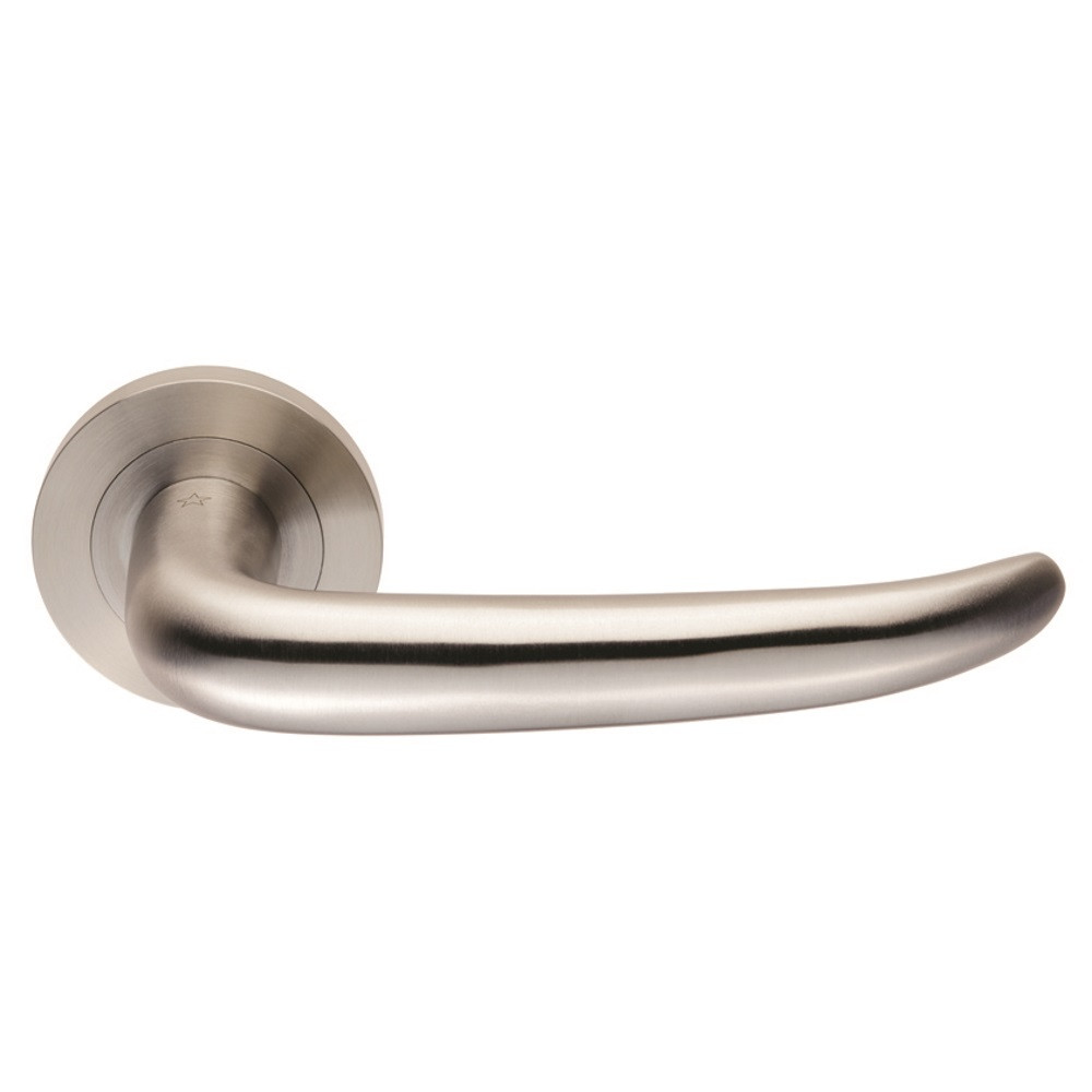 Carlisle Brass Eurospec Steelworx SWL Luenza Lever on Round Rose - Satin Stainless Steel