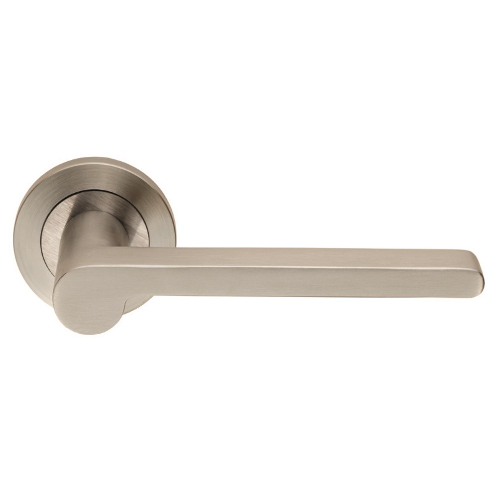 Carlisle Brass Eurospec Steelworx SWL Lubecca Lever on Round Rose  - Satin Stainless Steel