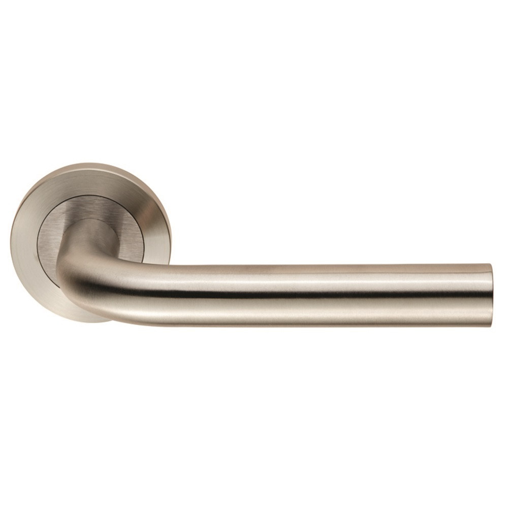 Carlisle Brass Eurospec Steelworx SWL Spira Lever on Round Rose - Satin Stainless Steel